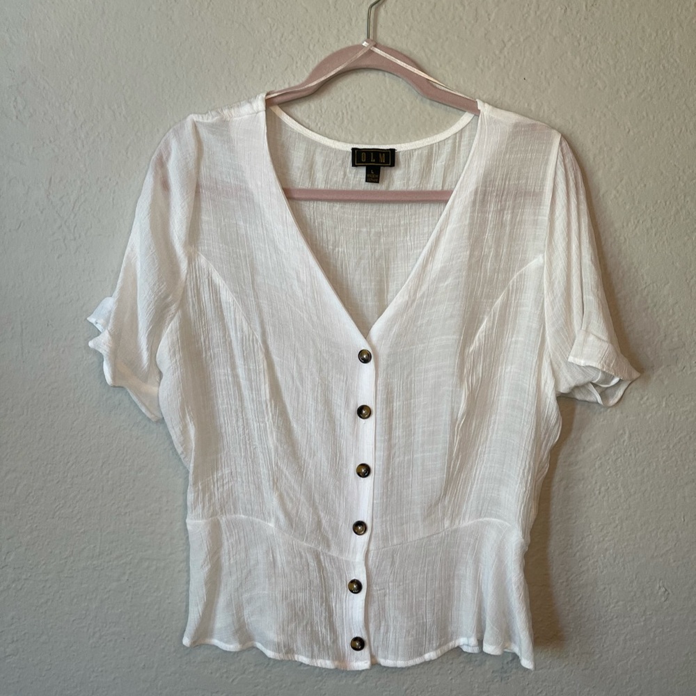 Soft sheer button down